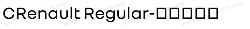 CRenault Regular字体转换